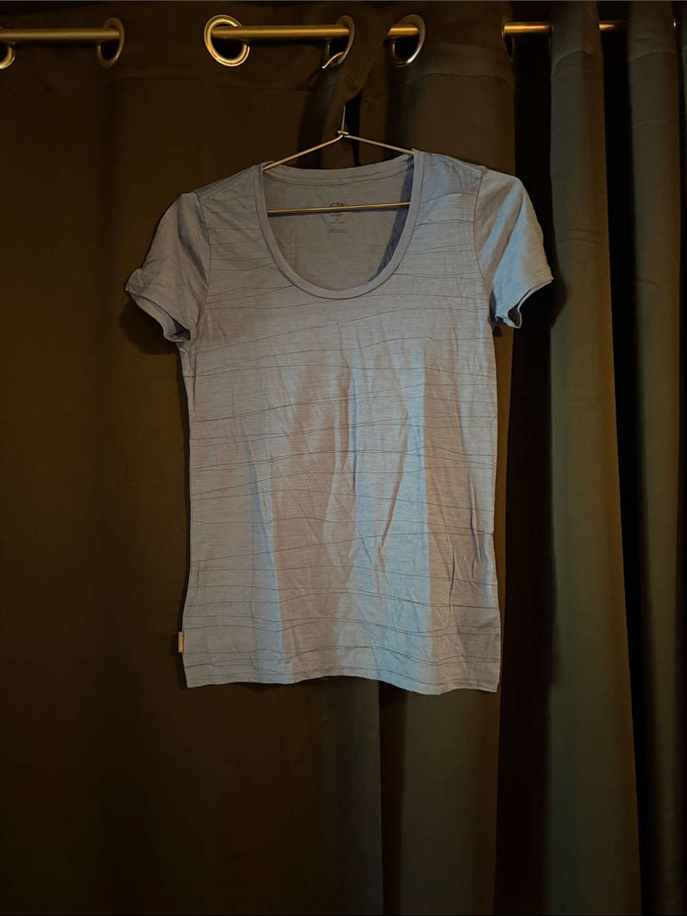 Icebreaker Women's Short Sleeve Scoop Tee - Light Blue
